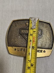 Handyman Club Of America Life Member Tool Shop Carpenter Mens Brass Belt Buckle