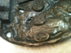 VINTAGE 1990 FLYING EAGLE C+J INC BELT BUCKLE MADE IN THE USA 1541