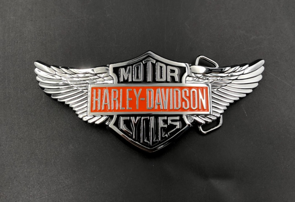 2005 Harley-Davidson Motor Cycles 6&Prime; x 2.5&Prime; Belt Buckle Eagle Wings