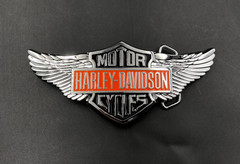 2005 Harley-Davidson Motor Cycles 6&Prime; x 2.5&Prime; Belt Buckle Eagle Wings