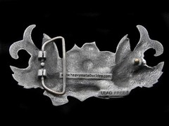 RL15107 **LOVE** (TWO SWALLOWS & ROSE TATTOO DESIGN ART) FASHION BELT BUCKLE