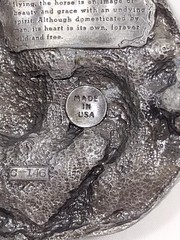 Western Belt Buckle 3D Men & Womens Retro Casual Wear Running Horses Silver Look
