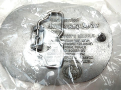National Finals Rodeo Hesston 1983 NFR Adult Cowboy Buckle New in Plastic