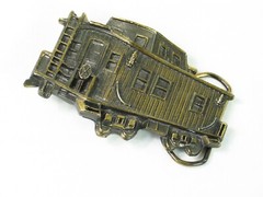 Vintage Railroad Caboose Belt Buckle Brass Train 1979 Chicago Limited Edition