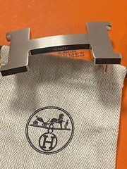 42mm H Belt Buckle Silver