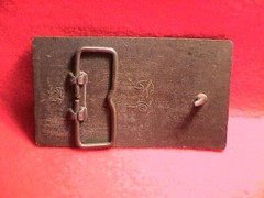 WINCHESTER REPEATING ARMS NEW HAVEN CONN. RIFLE GUN MENS BRASS BELT BUCKLE #4