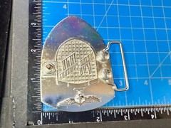 BAD B.A.D. Motor Company 1948 Belt Buckle Dragon Crest Shield Belt Buckle