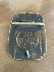 Vintage 1978 BTS Trout Brass Belt Buckle.