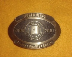 intel Belt Buckle Rio Rancho, New Mexico World Class Safety Quailty Award 2001