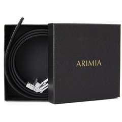 ARIMIA Fashion Diamond Men Adjustable from 26&Prime; to 46&Prime; Waist, Silver Black G1