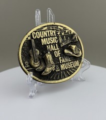 Country Music Hall of Fame Belt Buckle Vintage Americana 1982