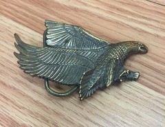 VTG 1979 THE GREAT AMERICAN CHICAGO BUCKLE CO. EAGLE BRASS LIMITED EDITION 506