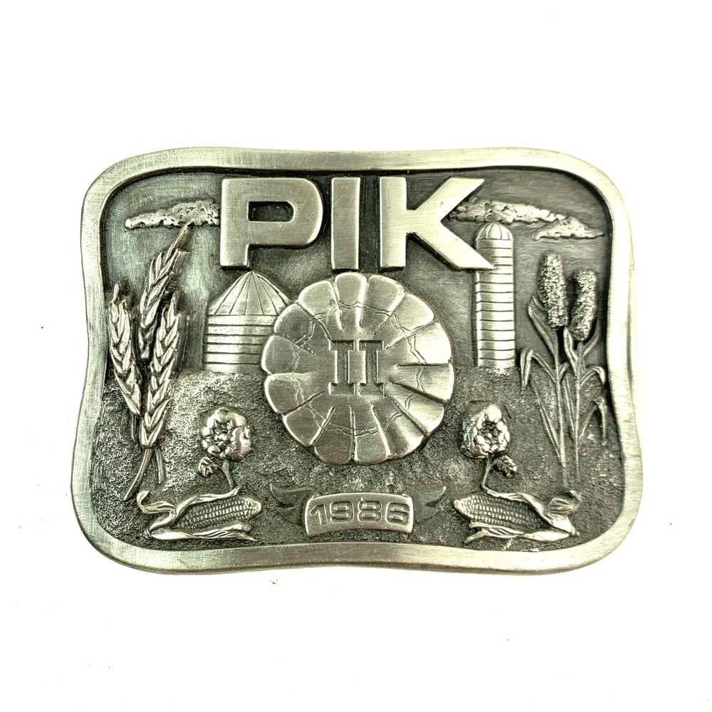 PIK II 1986 Metal Belt Buckle Iowa Premium & Specialty 492/5000