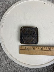 Vintage Schlitz Beer Brewery Advertising Belt Buckle Globe Logo Design