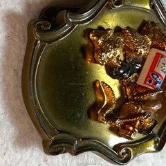 Vintage 1976 Budweiser Belt Buckle Mens Gold Rodeo Cowboy 3D Western Americana