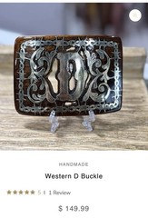 Stainless Steel Letter “H” Belt Buckle Western Style Men’s