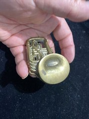 Vintage French Horn 3D Relief SOLID BRASS BELT BUCKLE 1978 BARON BUCKLES