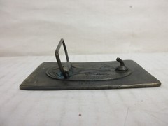 1970s Davos Pennsylvania Railroad Locomotive & Train Brass Fashion Belt Buckle