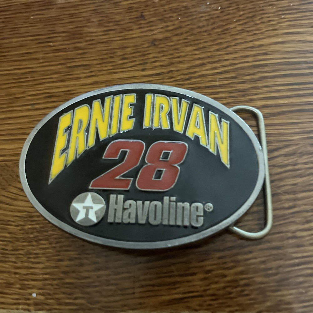 American Legends ERNIE IRVAN #28 TEXCO HAVOLINE NASCAR SPORTS RACING BUCKLE