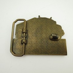 TRUCK DRIVER BELT BUCKLE TRI-LINE Freight Systems Calgary Alberta Brass Belt