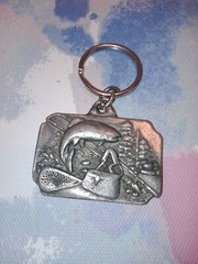 Vintage 1989 Siskiyou Buckle Co. A Bad Day Of Fishing Keychain