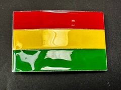 Reggae Flag Rasta Bob Marley Rastafarian Country Culture Patriotic Belt Buckle