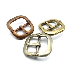 Fleur De Lis Buckle Copper Casted Leather Buckle