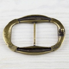 Oval Lifebuoy Belt Buckle Antique Silver Elegant Vintage Look Feminine