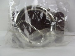New Belt Buckle Captive Nose Septum Ring Zink Alloy Chrome Plated