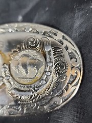 Vintage Copenhagen Western Flair Metal Belt Buckle. 66F