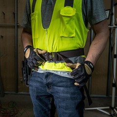 Klein Tools 5225 Tool Belt, Fits waist sizes up to 48-Inches (1219 mm), Brown