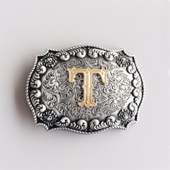 Western Initial Letter T Belt Buckle Gurtelschnalle also Stock in US