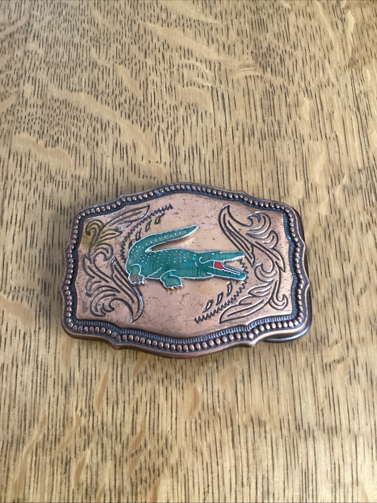 Lacoste Belt Buckle 3 1/8 By 2 1/4 Inches