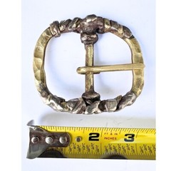 Handmade Solid Brass Belt Buckle USA | 1.5&Prime; Retro Artisan Buckle Men & Women