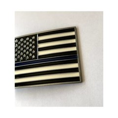 Thin Blue Line Law Enforcement Belt Buckle