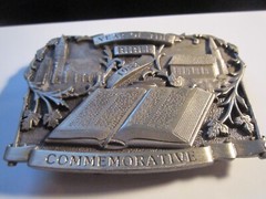 BERGAMOT YEAR OF THE BIBLE THEME BELT BUCKLE LIMITED EDITION 4/10,000- GW-14