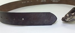 vintage HARLEY DAVIDSON motorcyle BELT BUCKLE metal leather Size 80 /24
