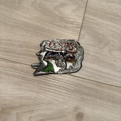 Vintage Belt Buckle Ecstasy Biker Style 90s Dragon Designs England Motorcycle