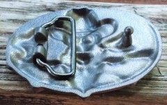 BLACK DEAD COWBOY SKULL GUN BELT BUCKLE RIFLES DEATH HAT
