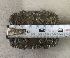Vintage 1974 Pabst Blue Ribbon Brass Belt Buckle Bergamot USA Beer