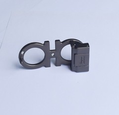 Salvatore Ferragamo gunmetal grey Gancini Belt Buckle for 34-35mm belt Men