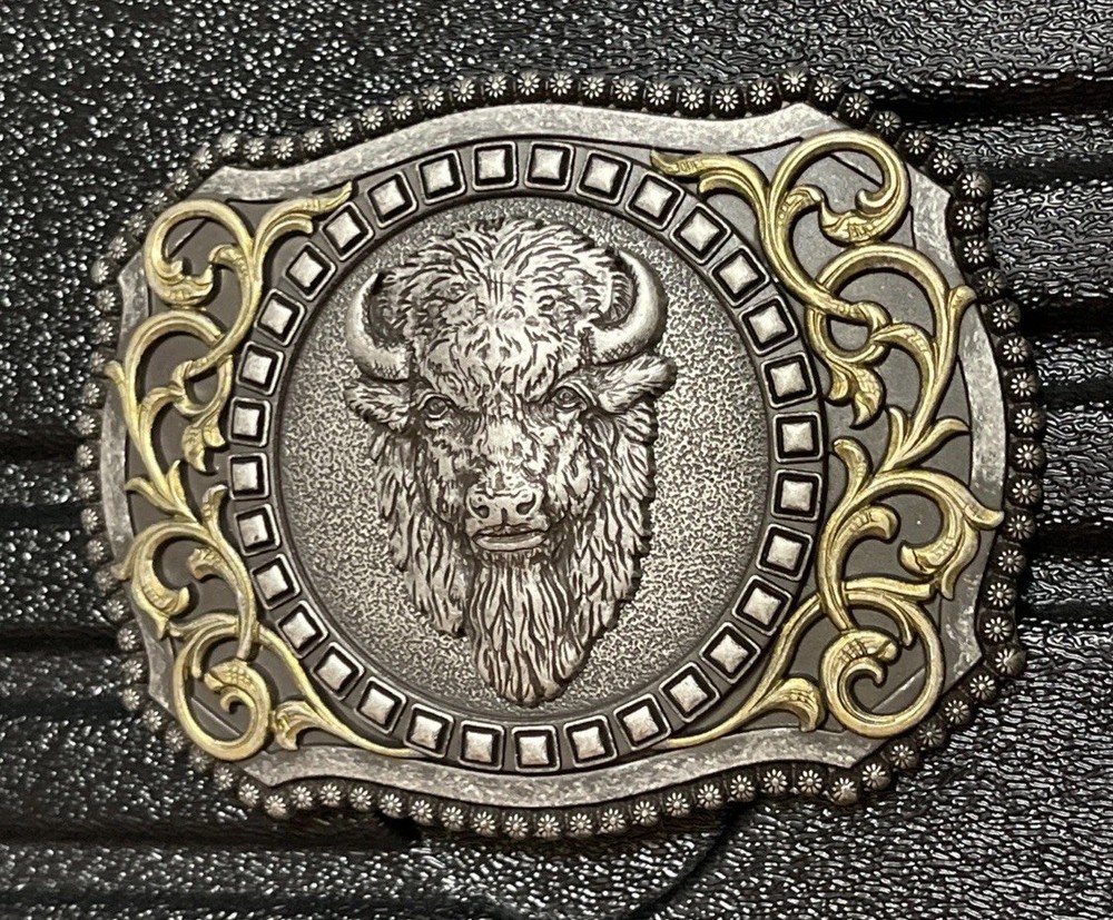 Nocona Buffalo Head Belt Buckle / Mens NWOT