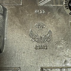 British Flag Belt Buckle Metal Pewter Tone Made Mexico Reissue