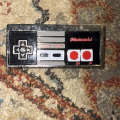 Vtg 2003 Nintendo Belt Buckle Men&rsquo;s Black/Red/Silver