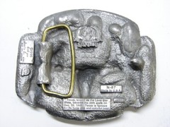Siskiyou Republic of Texas Flag Longhorn Belt Buckle Lone Star State 1995