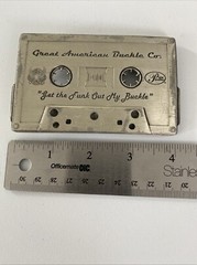 Cassette Belt Buckle “Get The Funk Out My Buckle” Great American Buckle Co.