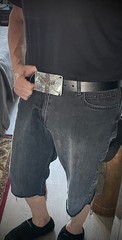 “Marked by the Cross” Belt Buckle Gothic Industrial Cross OOAK Darren McNeese