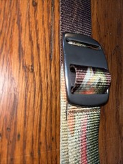 Croakies Artisan 2 Flick Ford 30 MM Webbing Aluminum Buckle Belt 43” Long