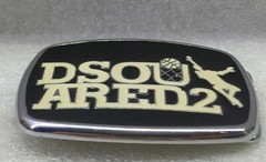 RARE DSQUARED2 MEN UNISEX BELT BUCKLE METAL .