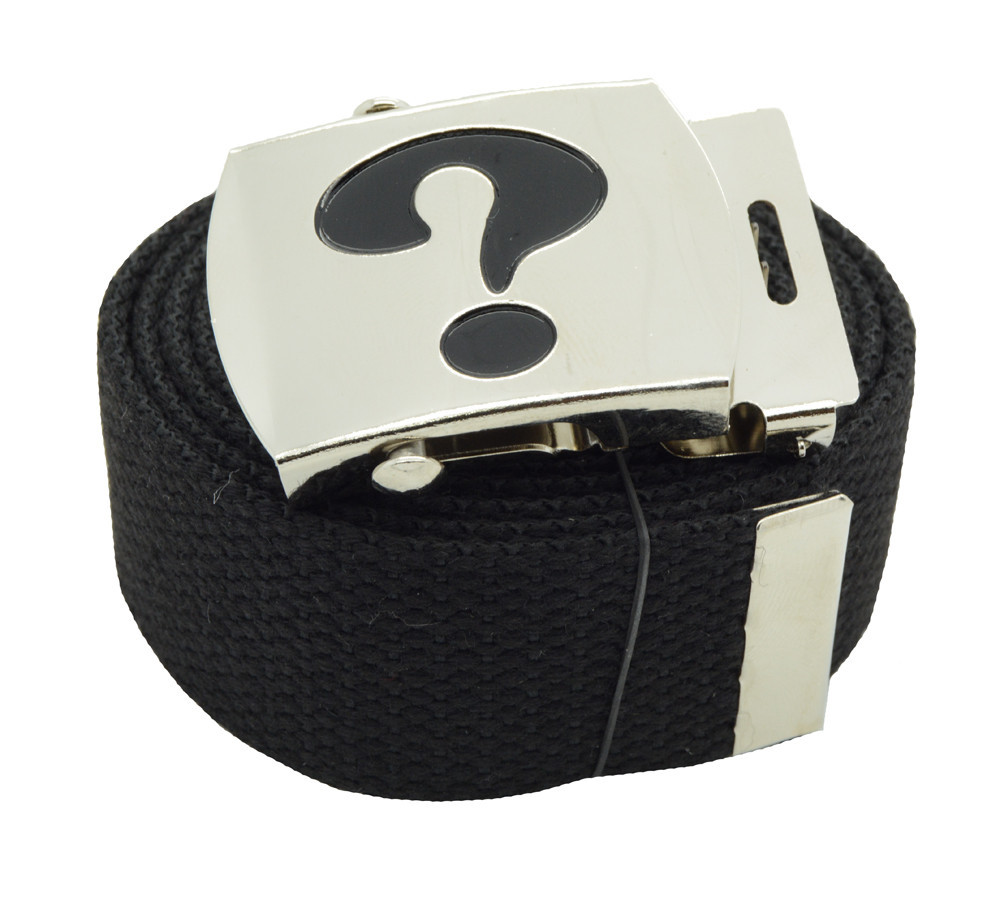 « QUESTION MARK » MILITARY CANVAS WEB BELT & BUCKLE 60 INCHES